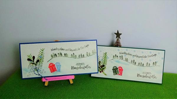 Ticket-Verpackung  zur Weihnachtzeit  für Konzert, Theater, Balettaufführung, Kino